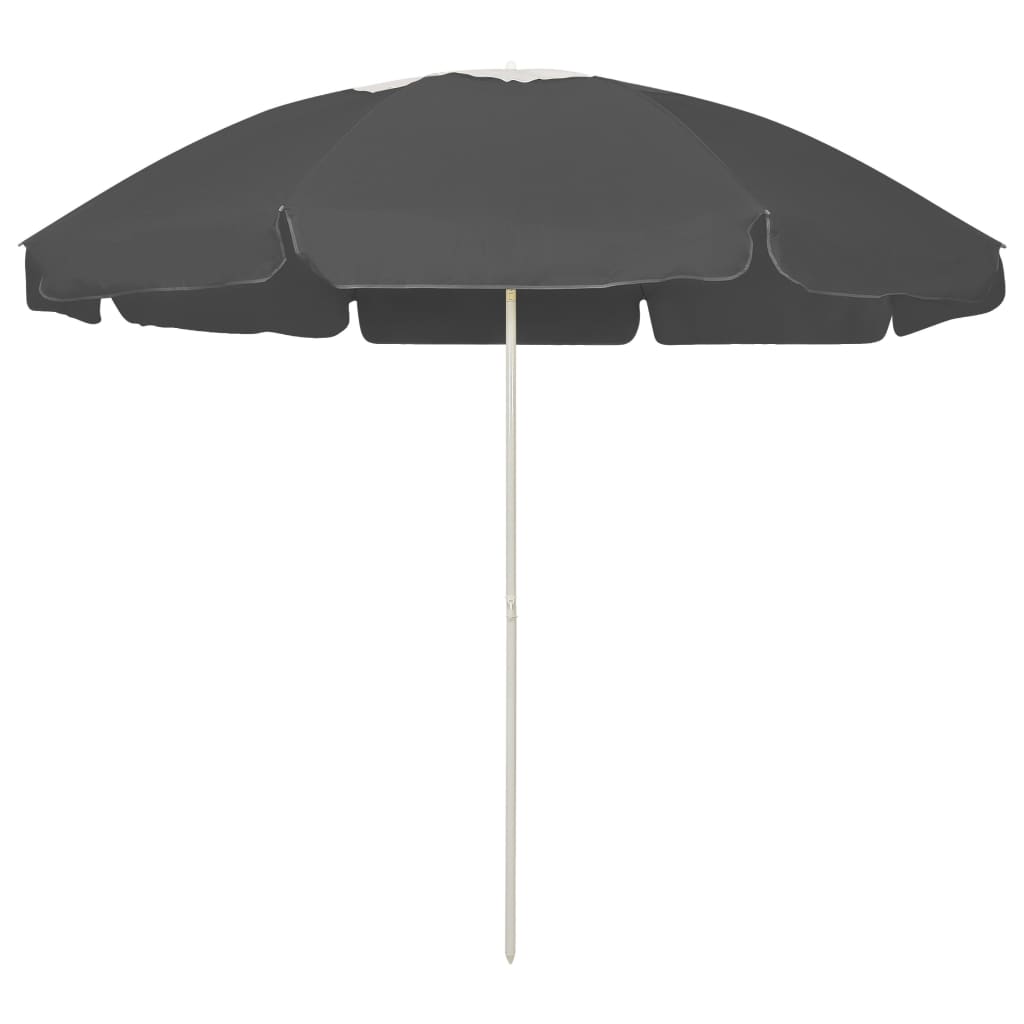 Strandparasol 240 cm antracietkleurig