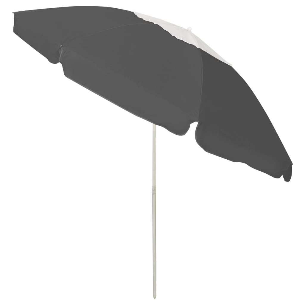 Strandparasol 240 cm antracietkleurig