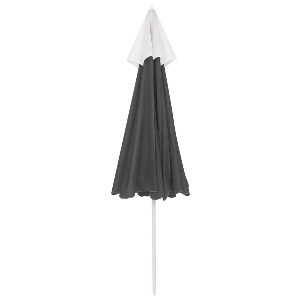 Strandparasol 240 cm antracietkleurig