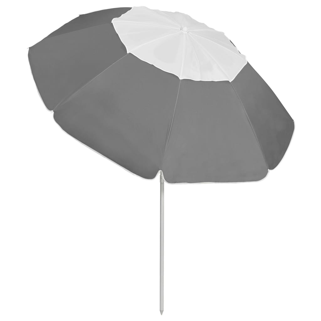 Strandparasol 240 cm antracietkleurig