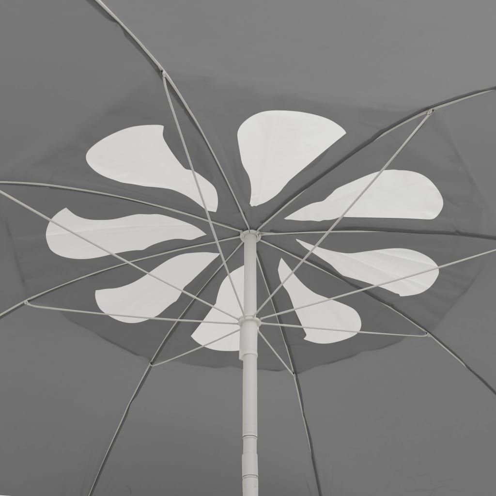 Strandparasol 240 cm antracietkleurig