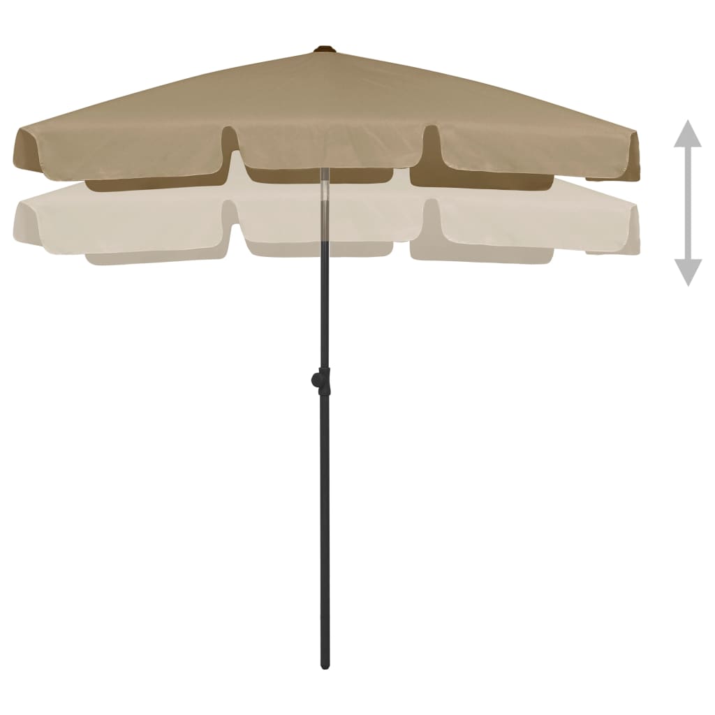 Strandparasol 200x125 cm