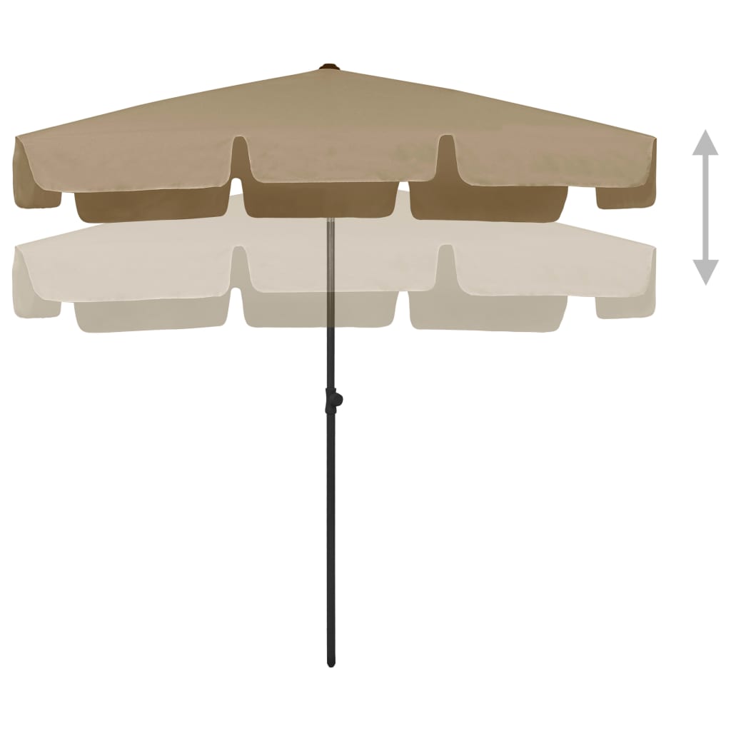 Strandparasol 200x125 cm