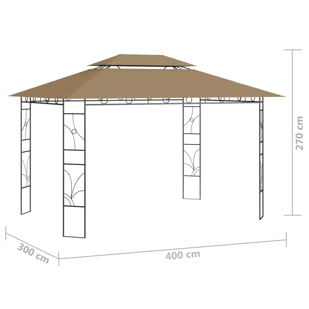 Prieel 160 g/m² 4x3x2,7 m