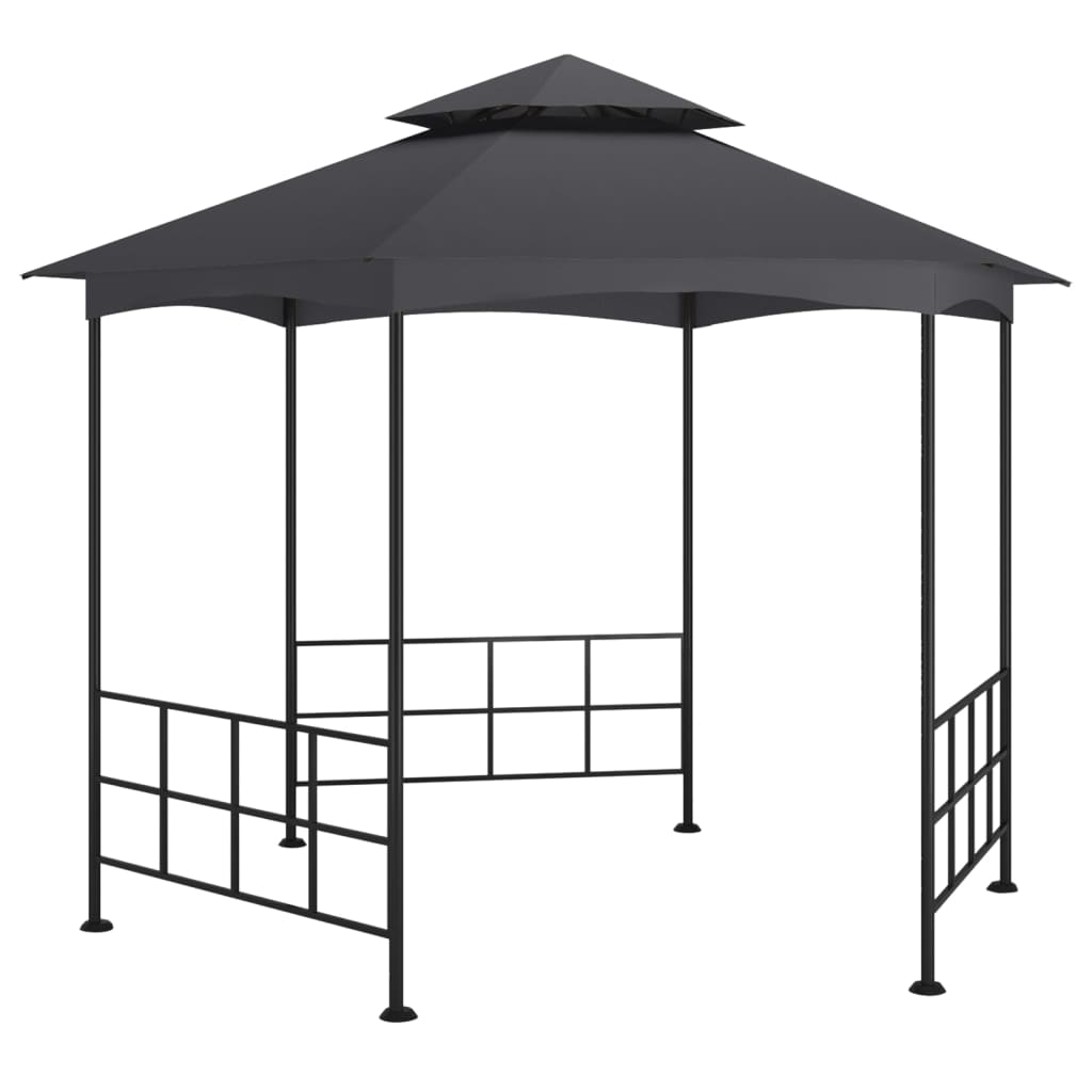 Tonnelle avec parois latérales 3,1x2,7 m anthracite