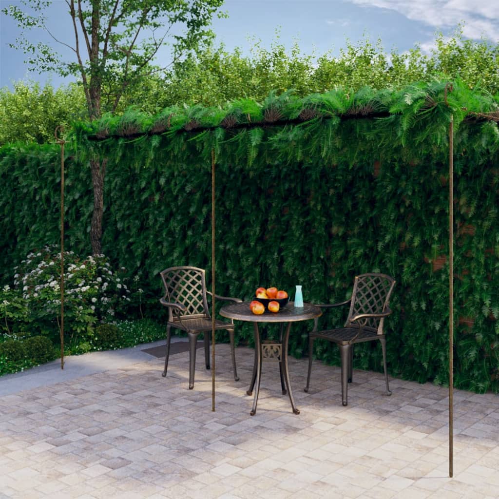 Tuinpergola 4x3x2,5 m ijzer antiekbruin