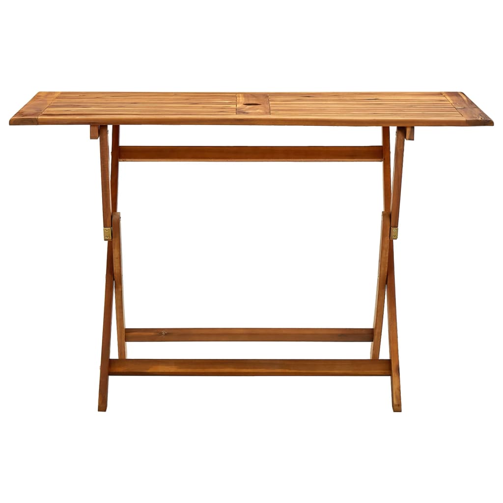 Table de jardin pliante 160x85x75 cm en bois d'acacia massif