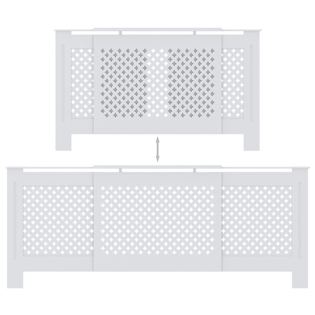 Radiatorombouw 205 cm MDF grijs