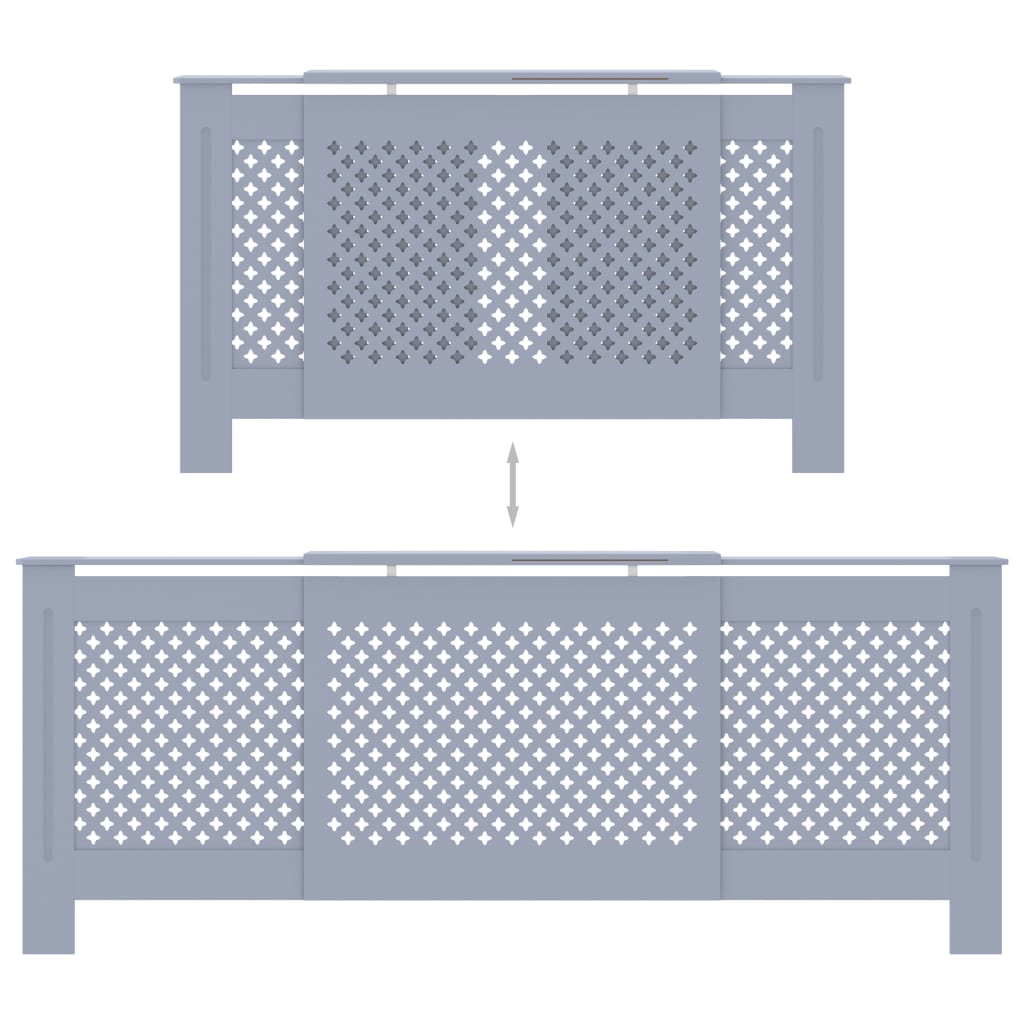 Radiatorombouw 205 cm MDF grijs