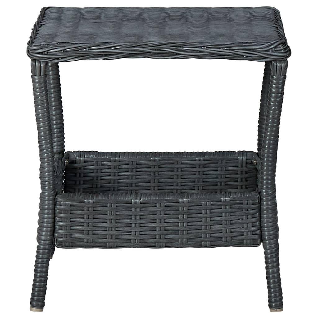 Tuintafel 45x45x46,5 cm poly rattan