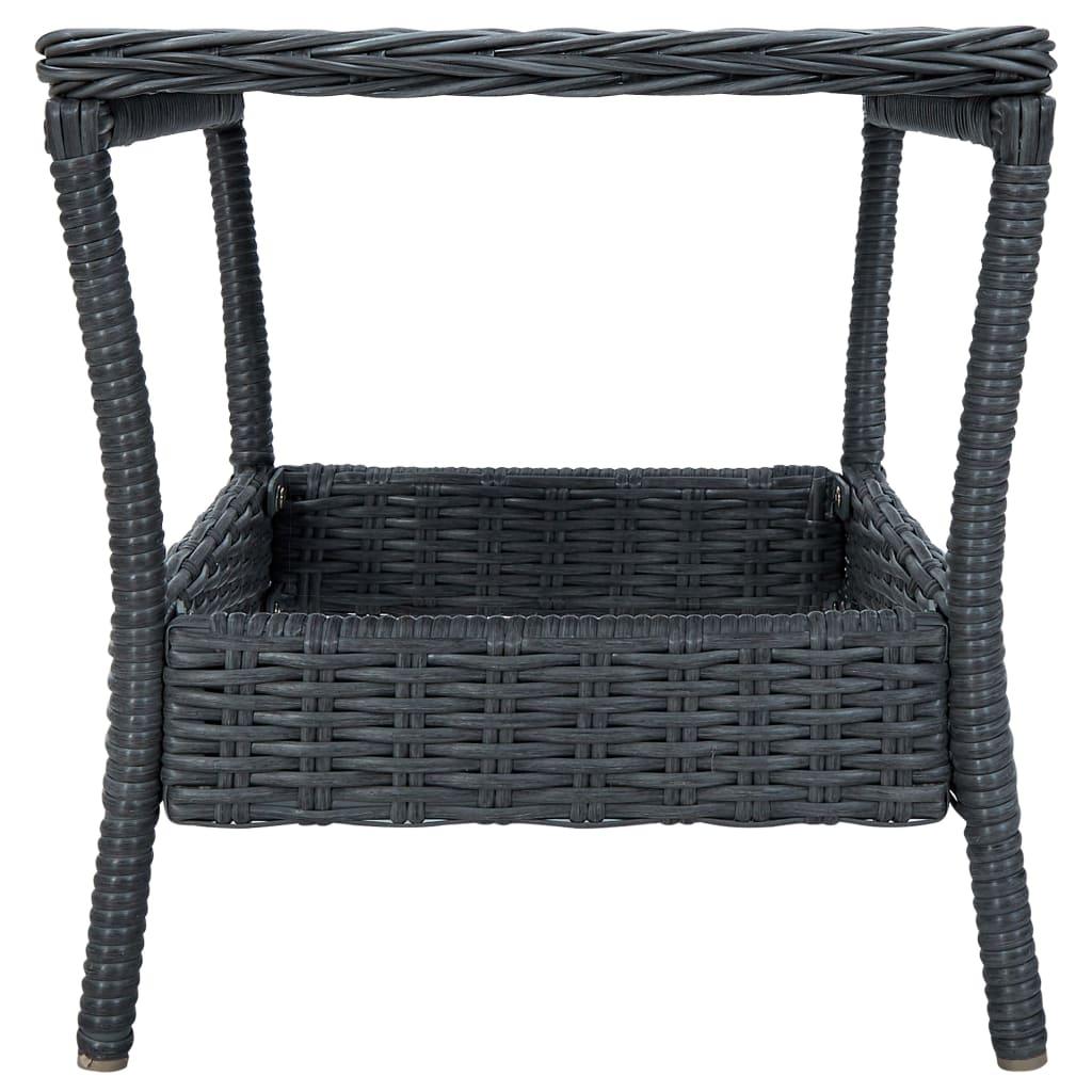 Tuintafel 45x45x46,5 cm poly rattan