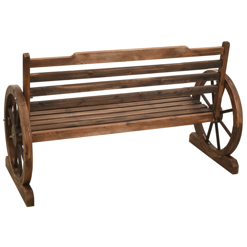 Banc de jardin 112 cm en bois de pin massif