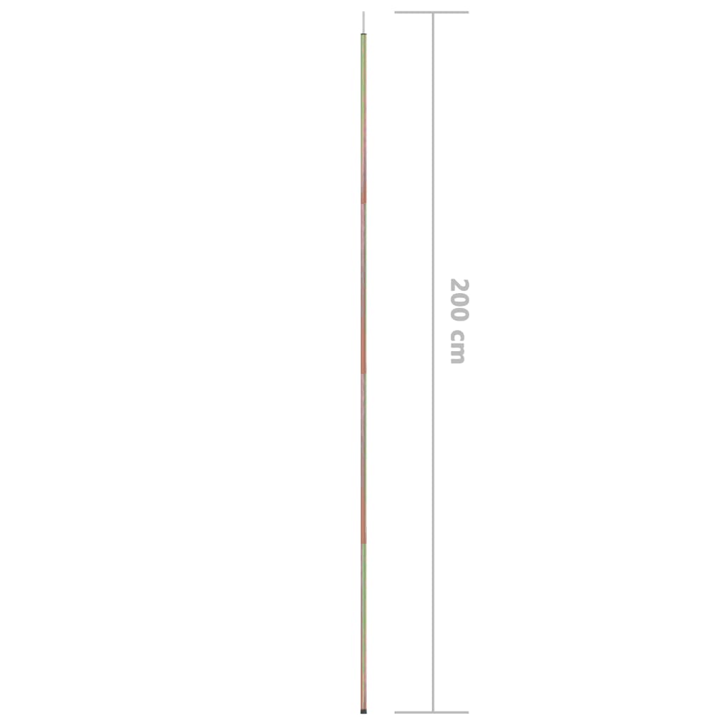 Zonneschermpalen 2 st 250 cm gegalvaniseerd staal