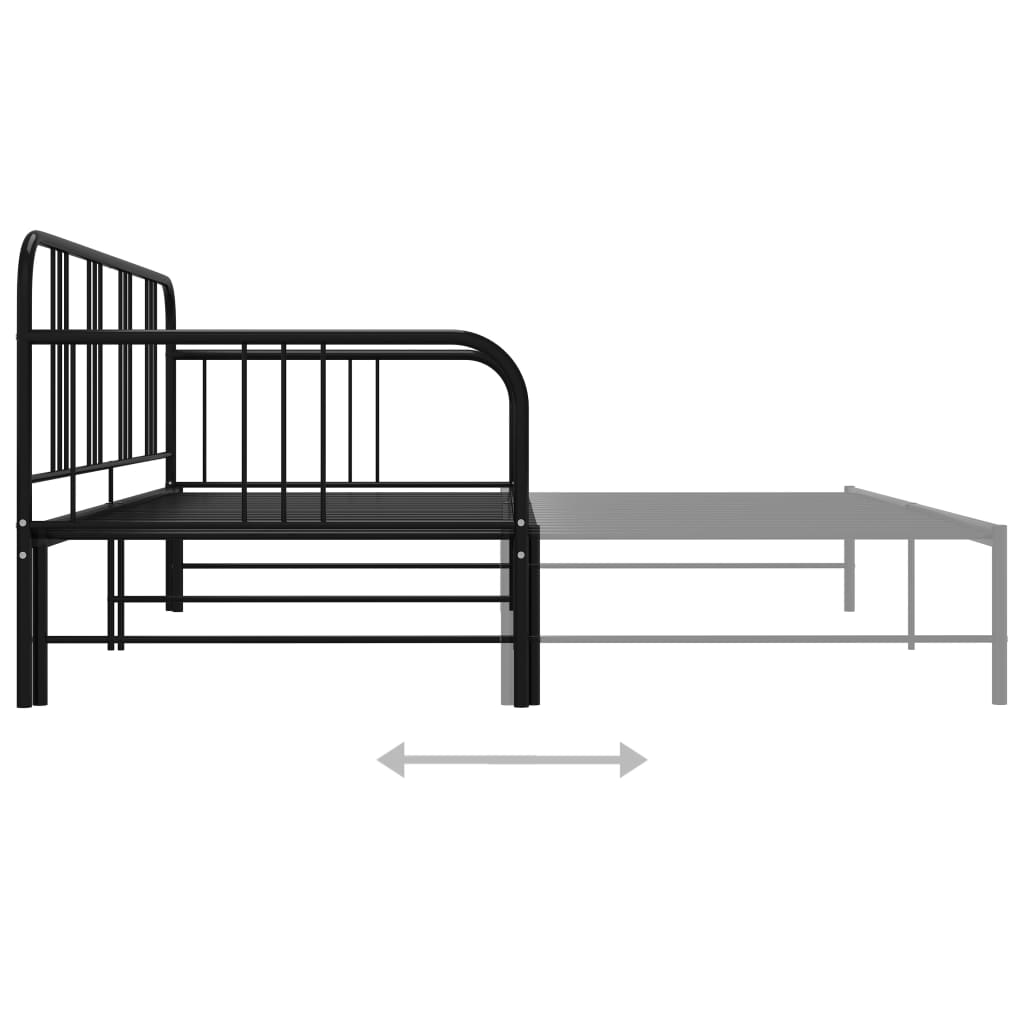 Slaapbankframe uittrekbaar metaal 90x200 cm