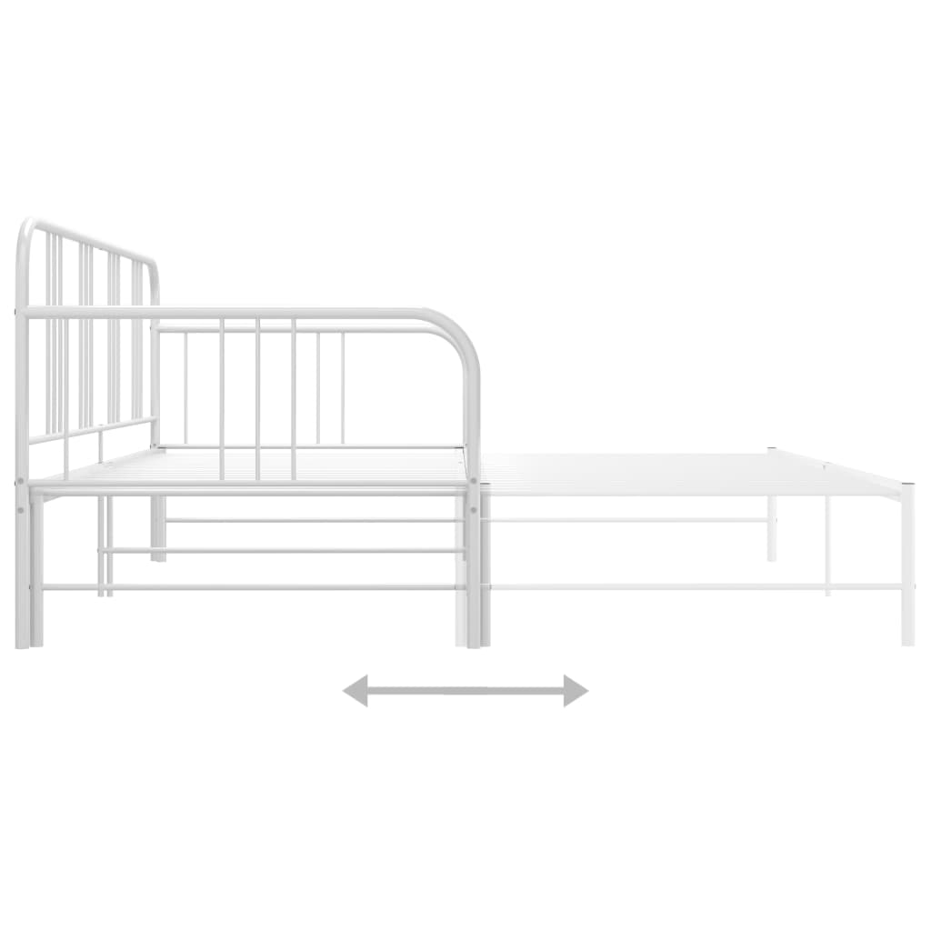 Slaapbankframe uittrekbaar metaal 90x200 cm