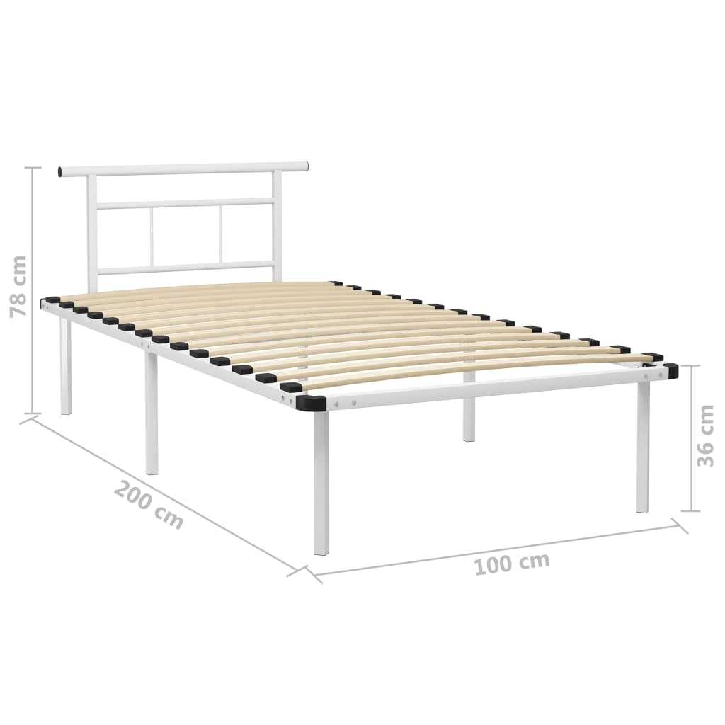 Bedframe metaal 90x200 cm