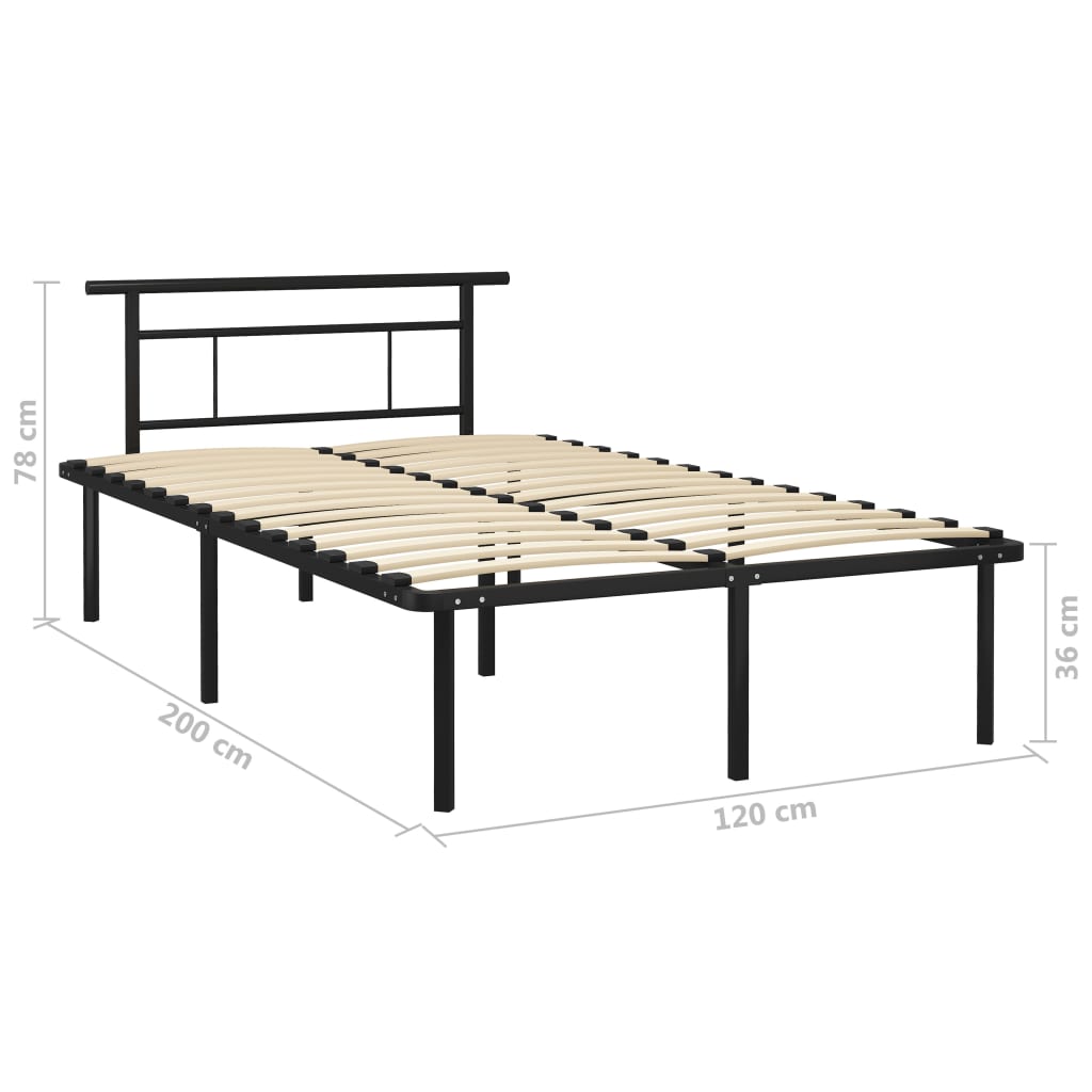 Bedframe metaal 90x200 cm