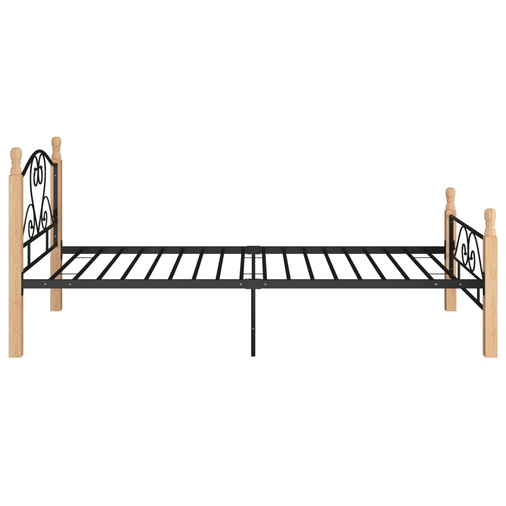 Bedframe metaal zwart 180x200 cm