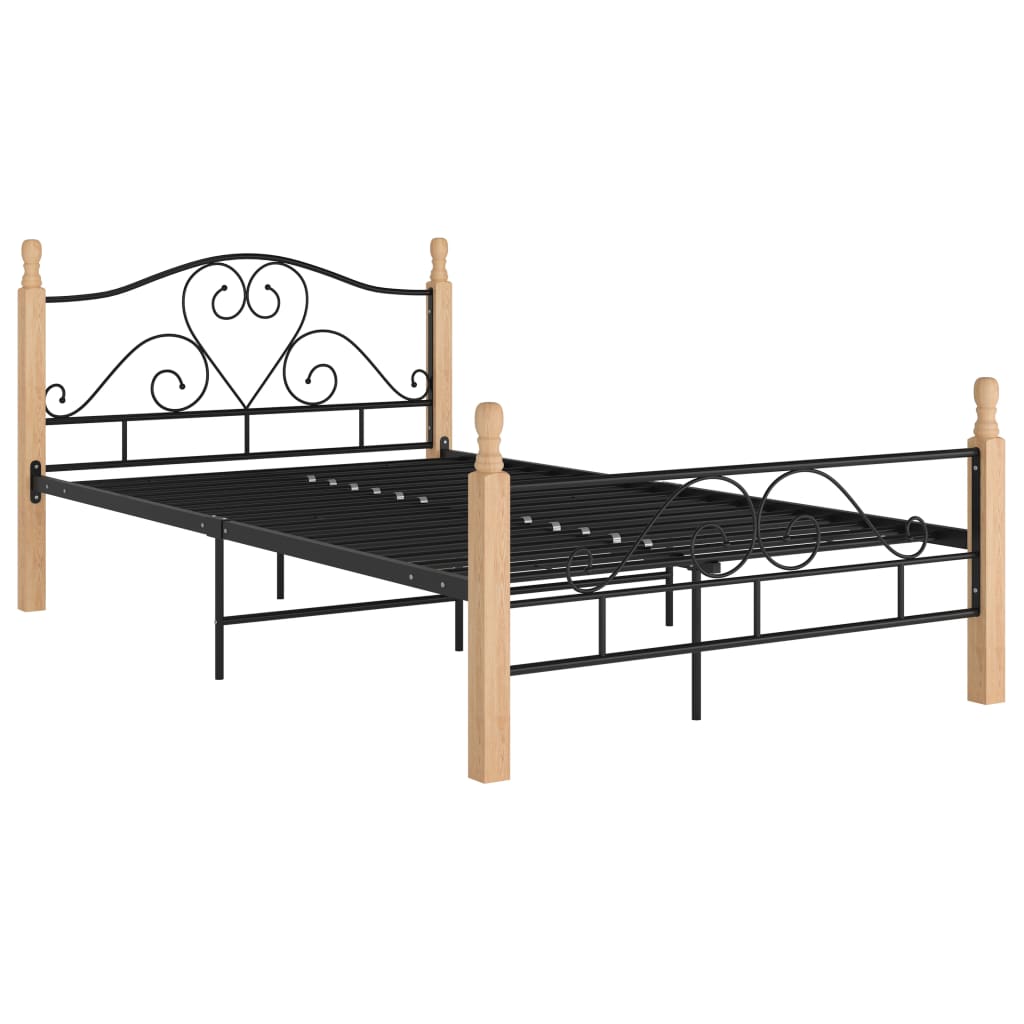 Bedframe metaal zwart 180x200 cm