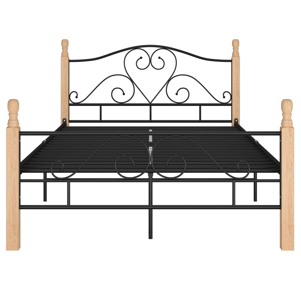 Bedframe metaal zwart 180x200 cm