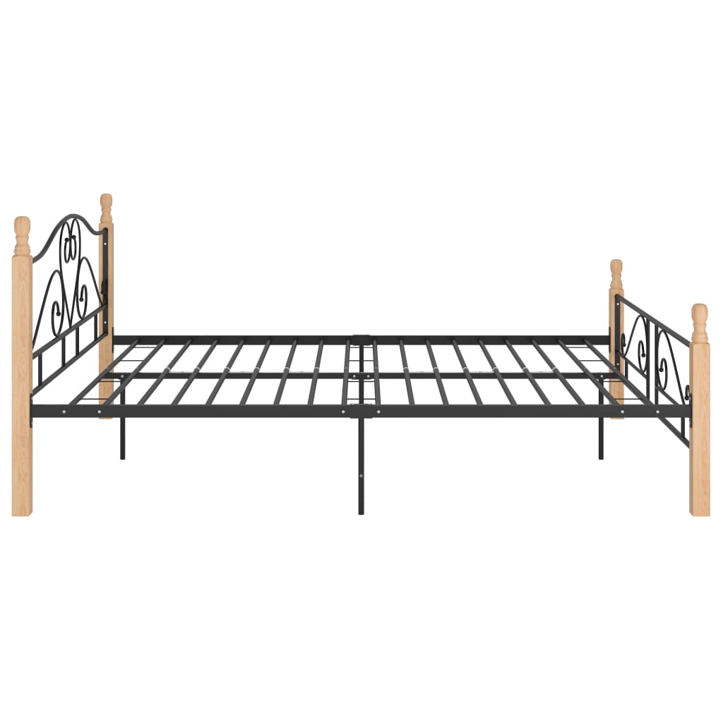 Bedframe metaal zwart 180x200 cm