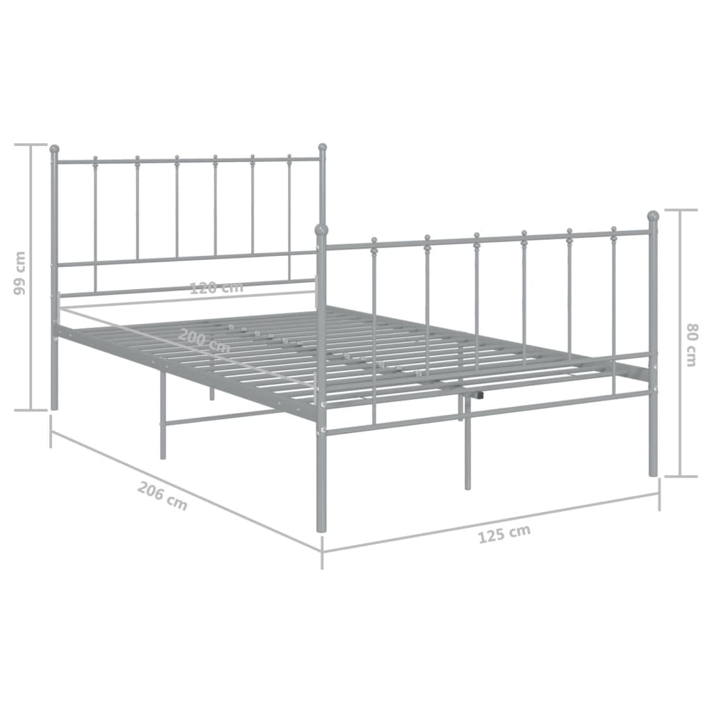 Bedframe metaal 140x200 cm