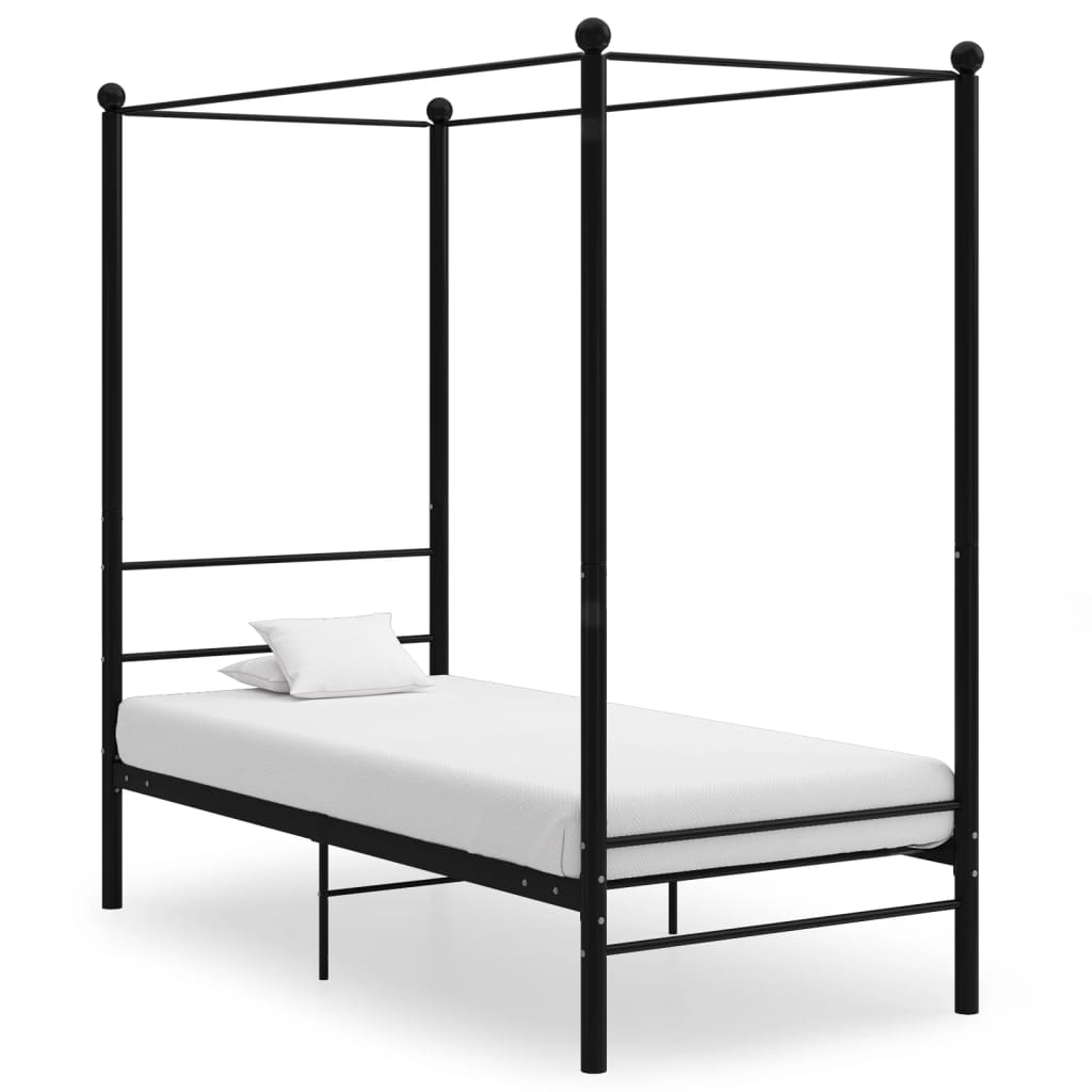 Hemelbedframe metaal 100x200 cm