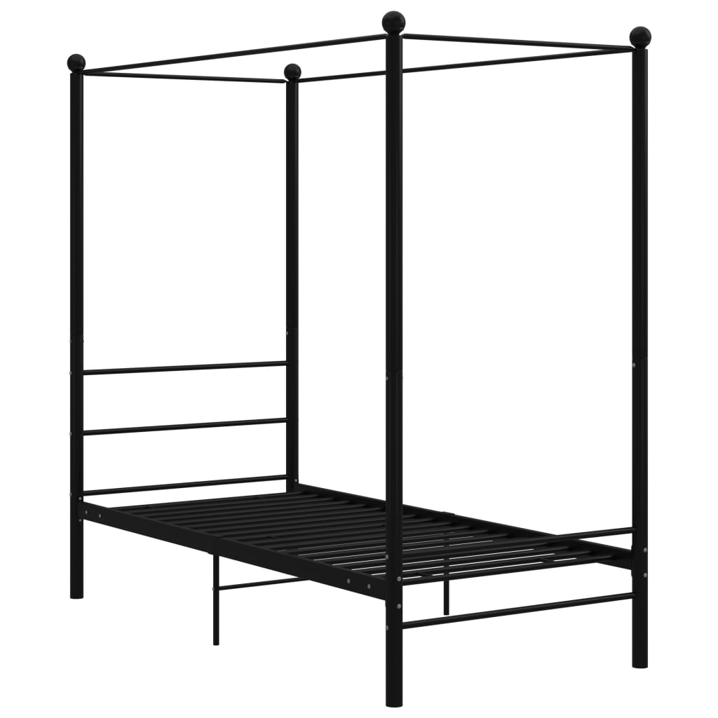 Hemelbedframe metaal 100x200 cm