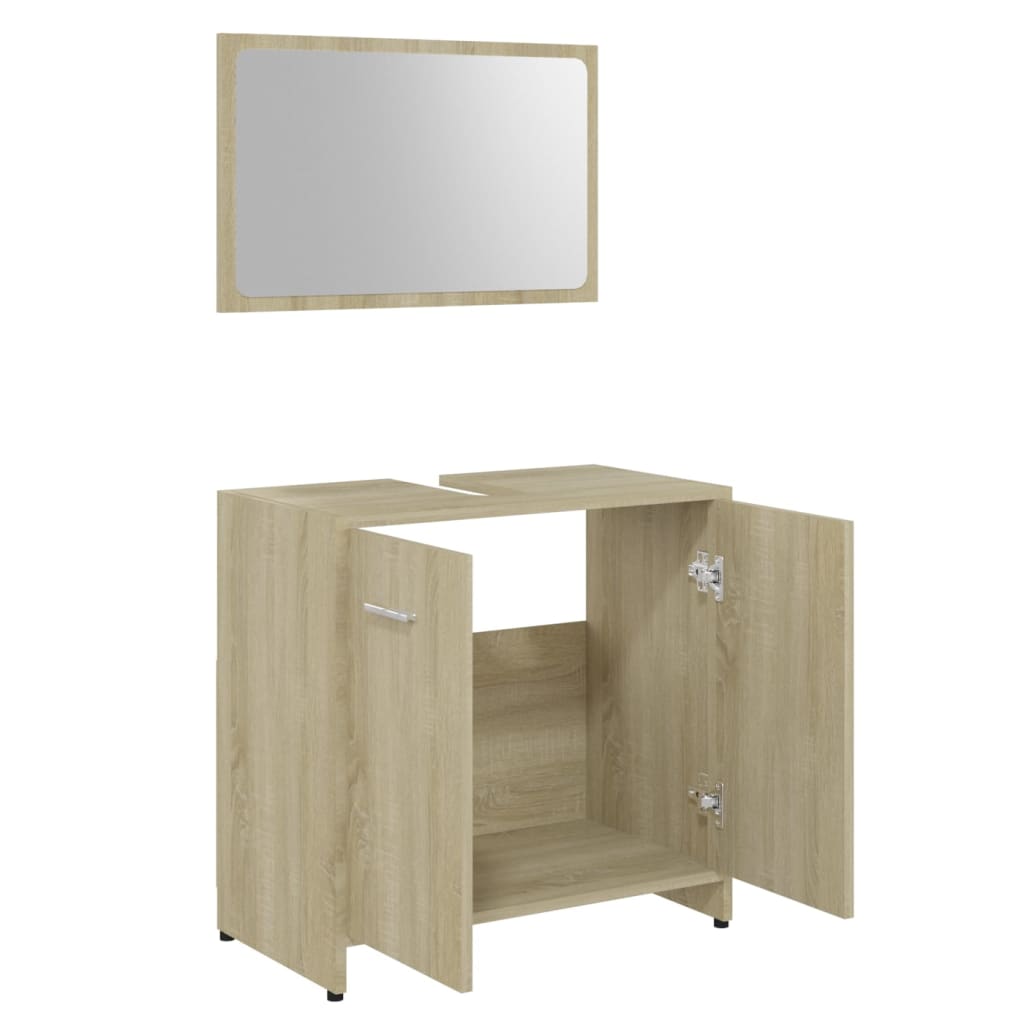 Ensemble de meubles de salle de bain 4 pièces en bois