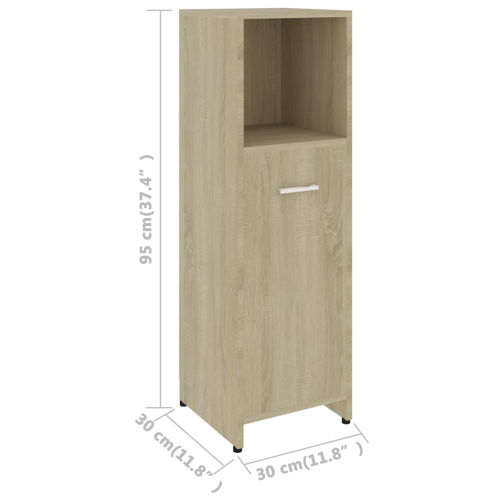 Ensemble de meubles de salle de bain 4 pièces en bois