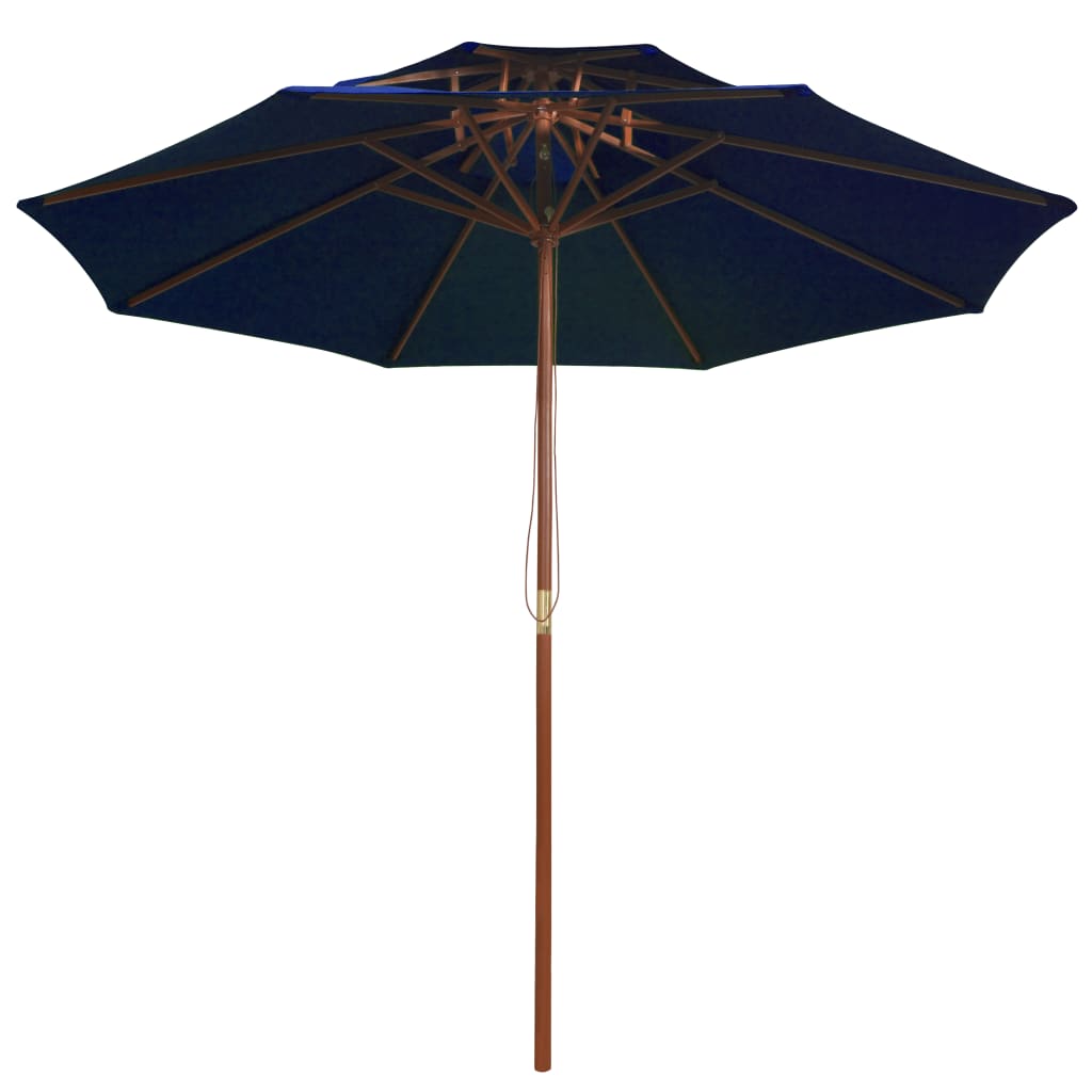 Parasol dubbeldekker met houten paal 270 cm