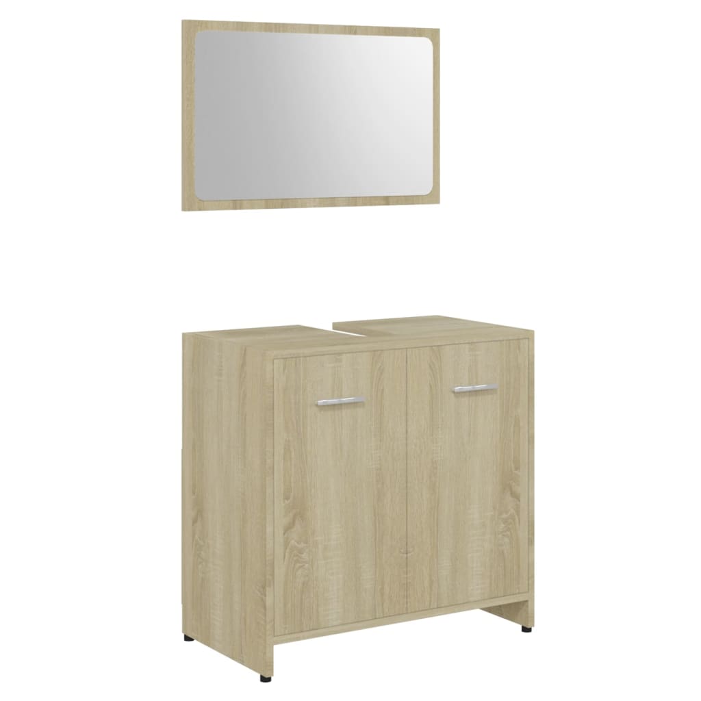 Ensemble de meubles de salle de bain 3 pièces en bois