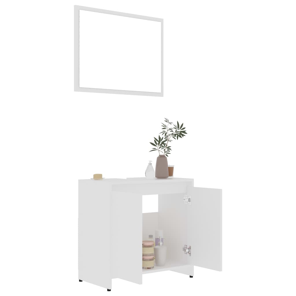 Ensemble de meubles de salle de bain 3 pièces en bois couleur chêne