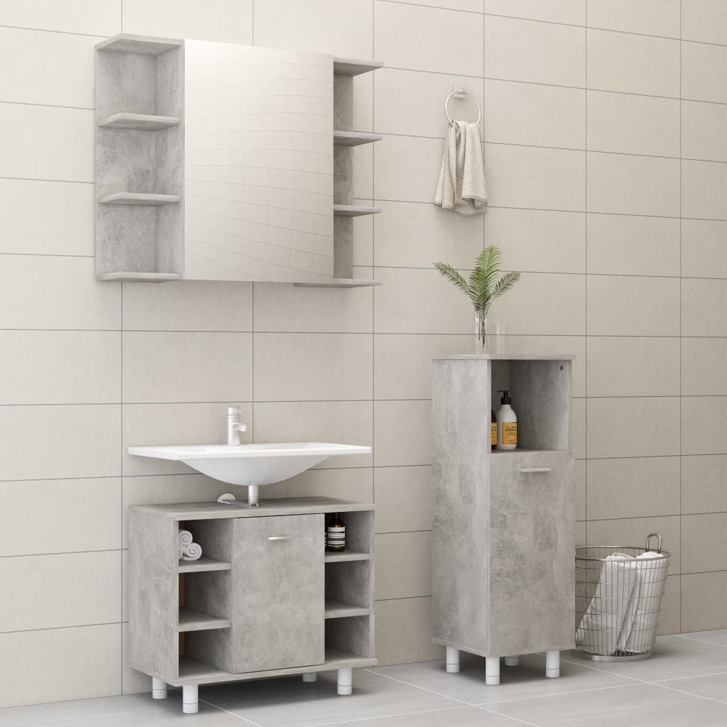 Ensemble de meubles de salle de bain 3 pièces en bois