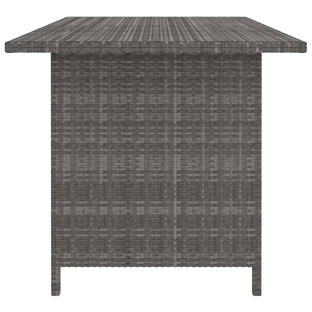 Tuintafel 110x70x65 cm poly rattan