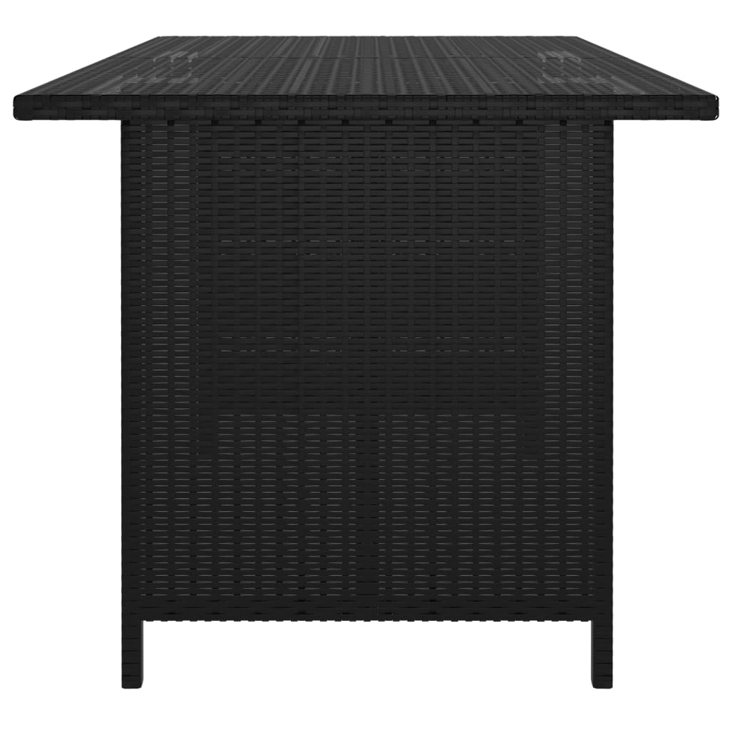 Tuintafel 110x70x65 cm poly rattan