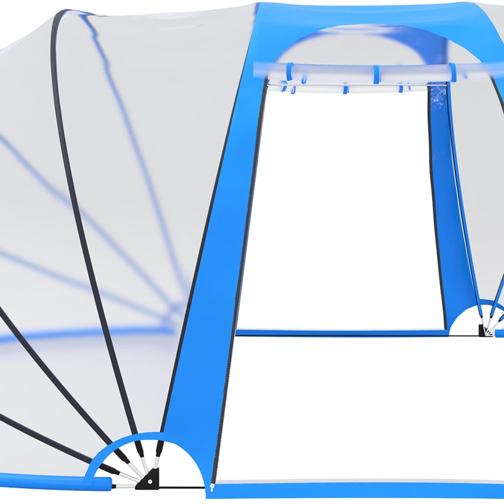 Dôme de piscine ovale 530x410x205 cm