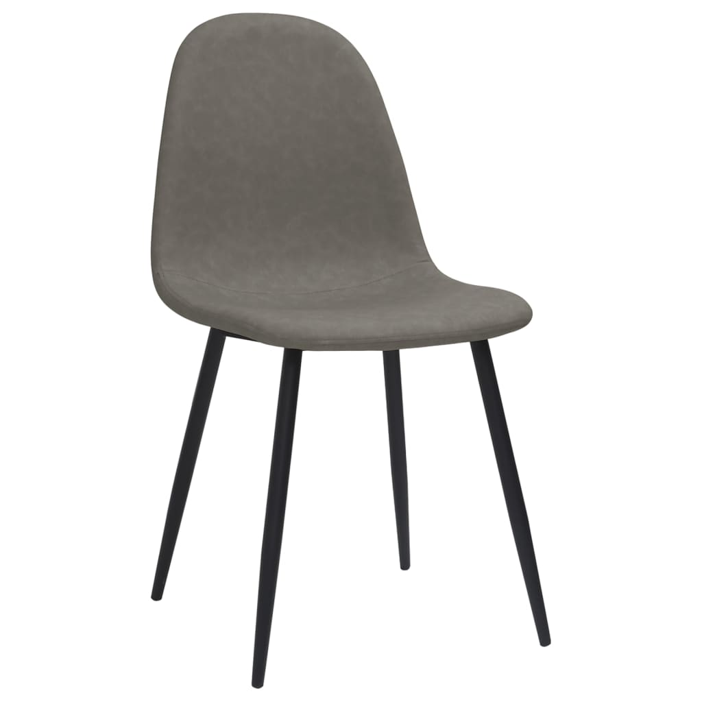 Eetkamerstoelen 2 st 45x53,5x83 cm kunstleer