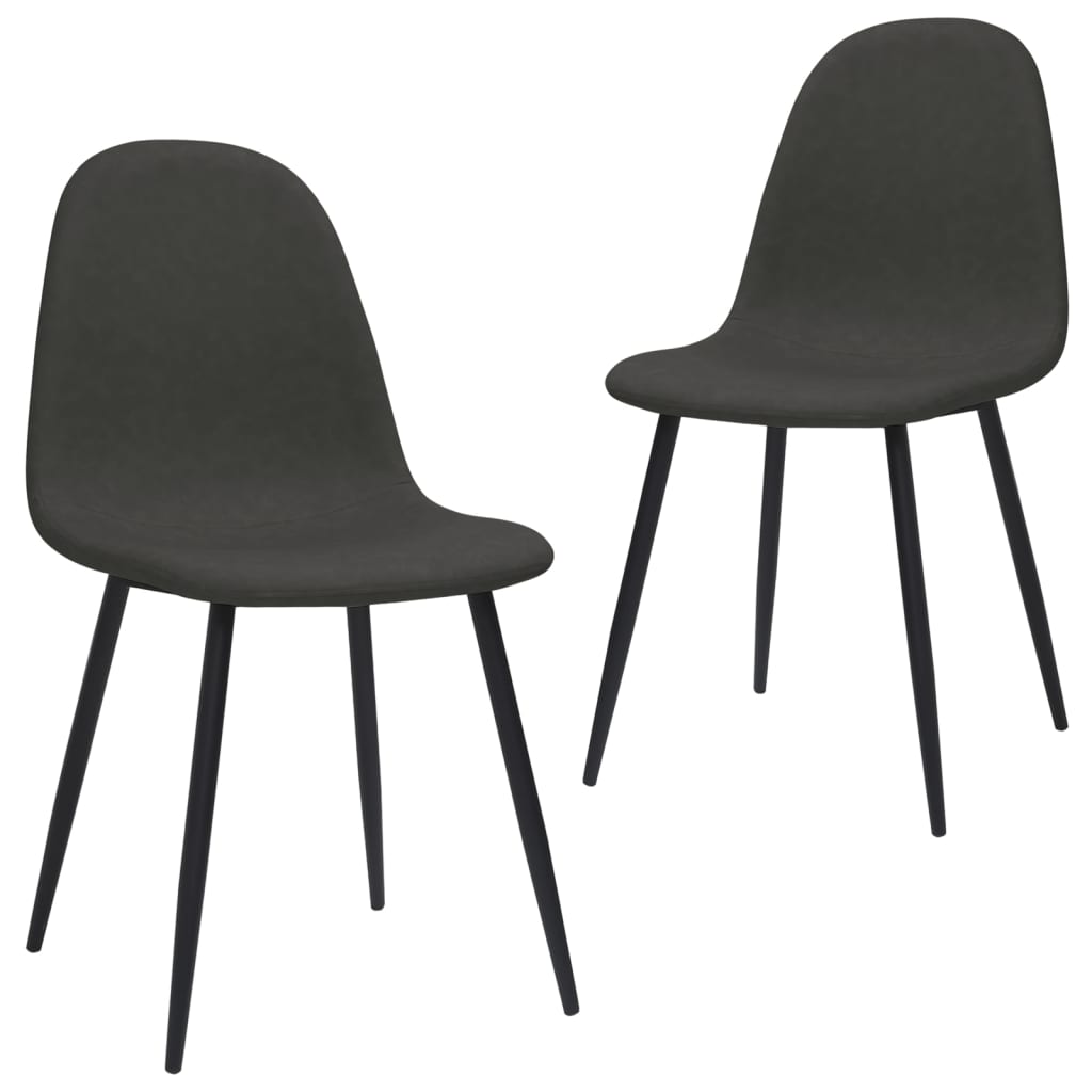 Chaises de salle à manger 2 pcs 45x53,5x83 cm cuir artificiel