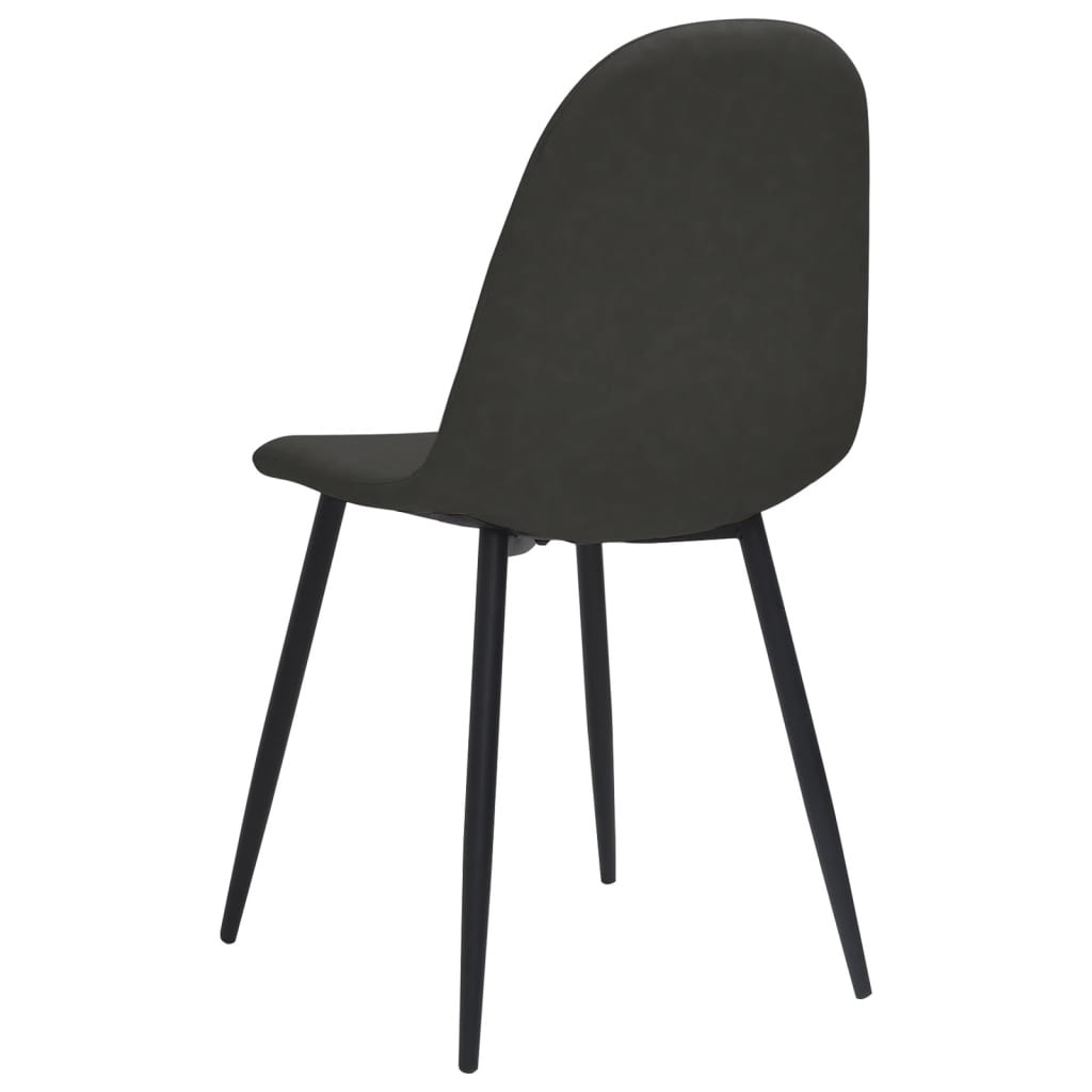 Eetkamerstoelen 2 st 45x53,5x83 cm kunstleer