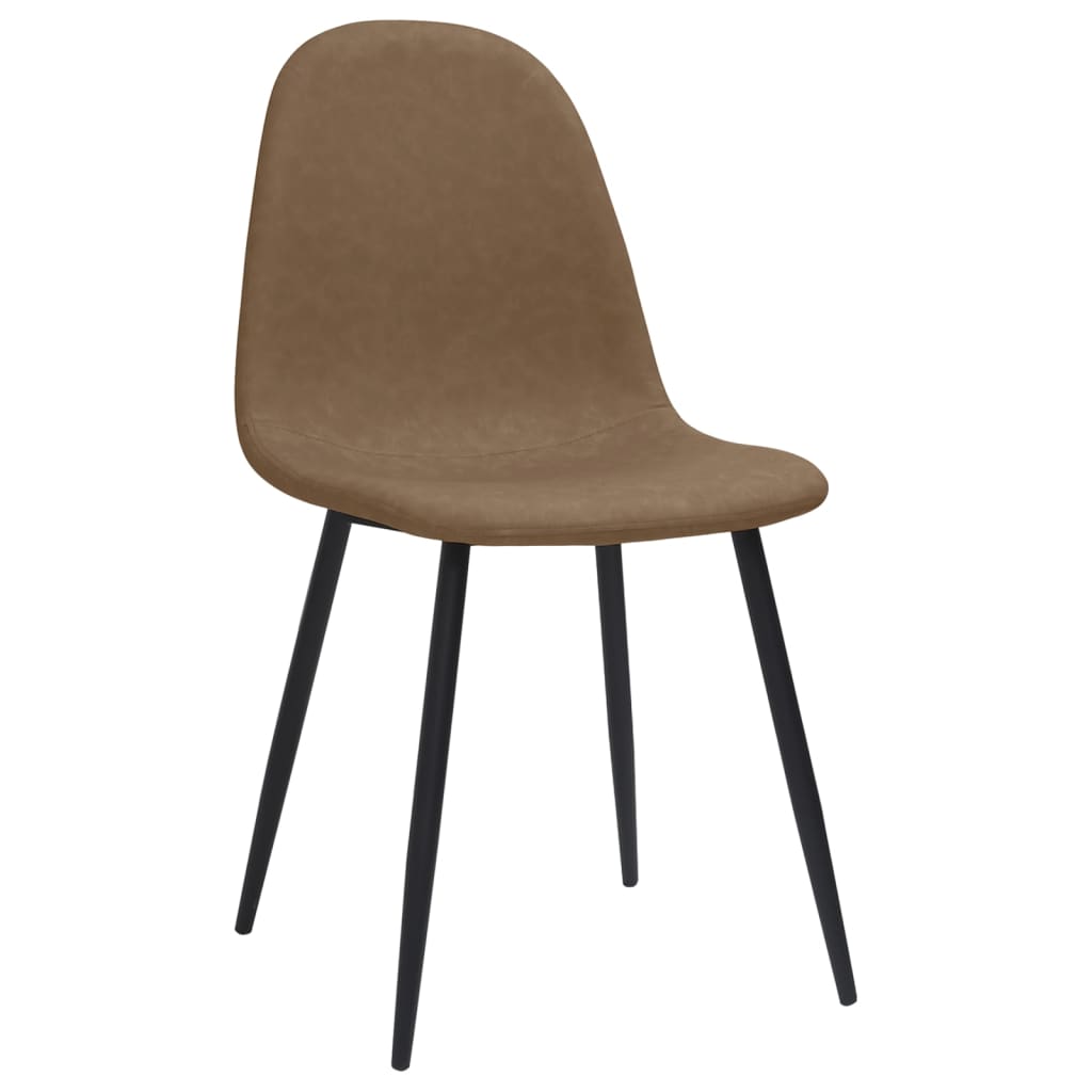 Eetkamerstoelen 2 st 45x53,5x83 cm kunstleer