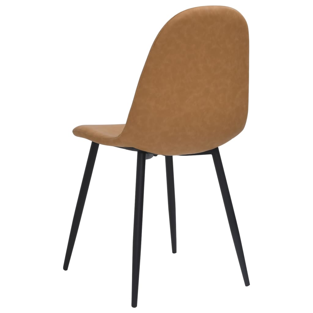 Eetkamerstoelen 2 st 45x53,5x83 cm kunstleer