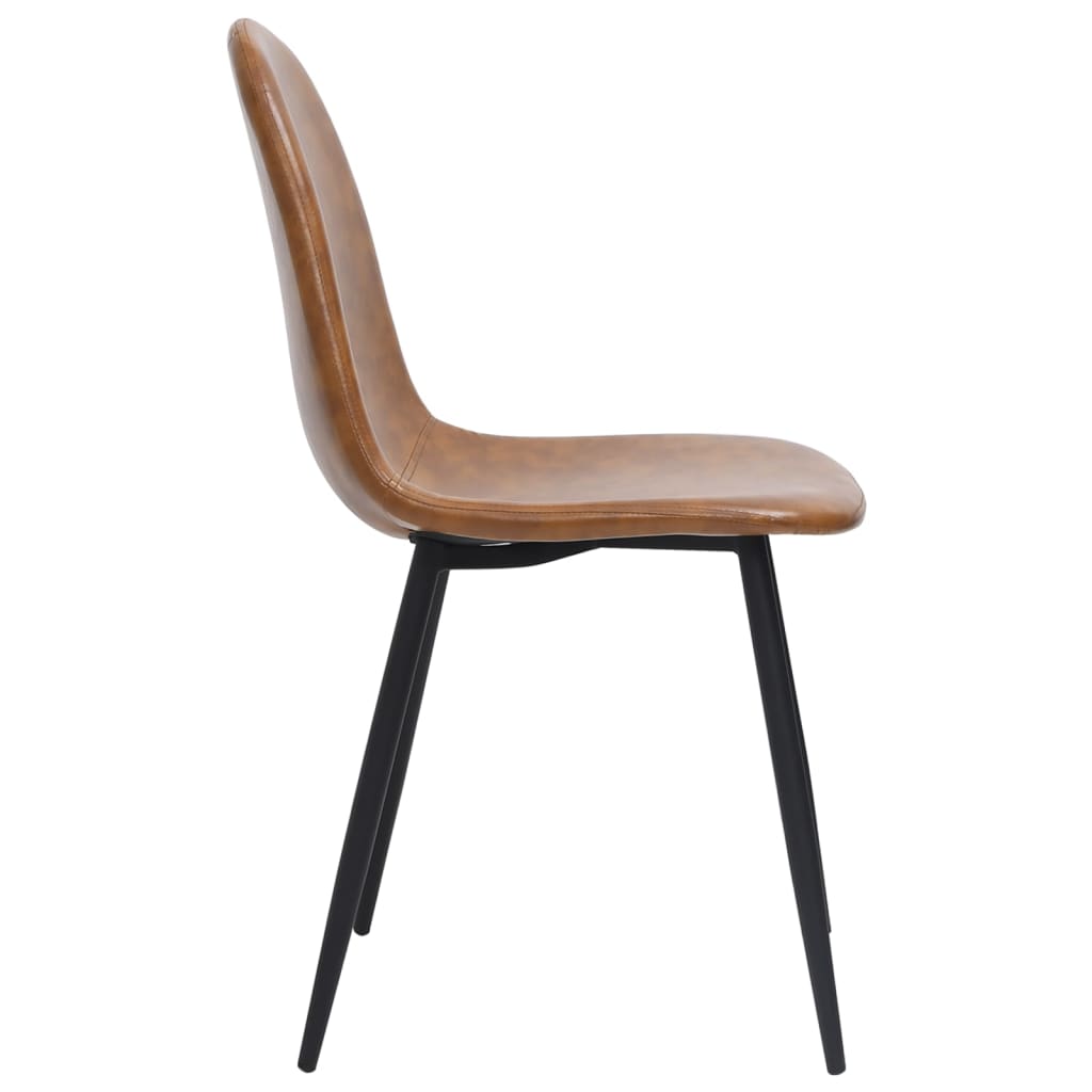 Eetkamerstoelen 2 st 45x53,5x83 cm kunstleer