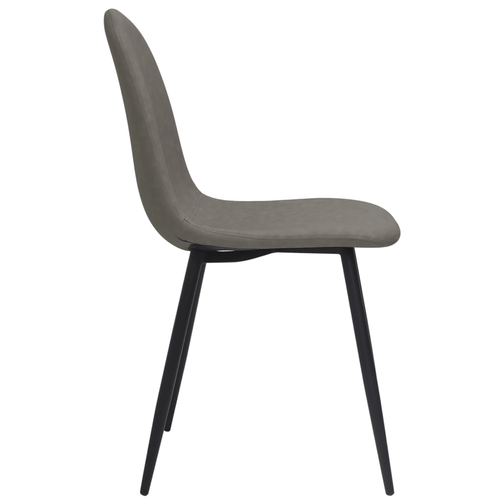 Eetkamerstoelen 2 st 45x53,5x83 cm kunstleer