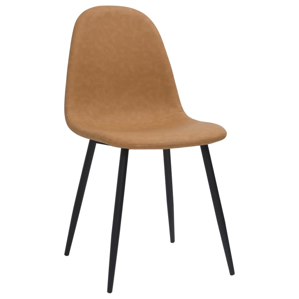 Eetkamerstoelen 2 st 45x53,5x83 cm kunstleer