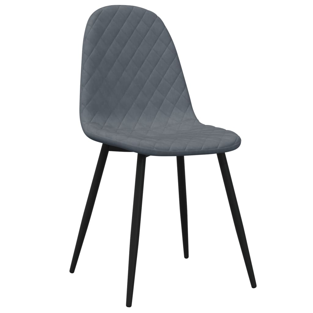 Eetkamerstoelen 6 st fluweel