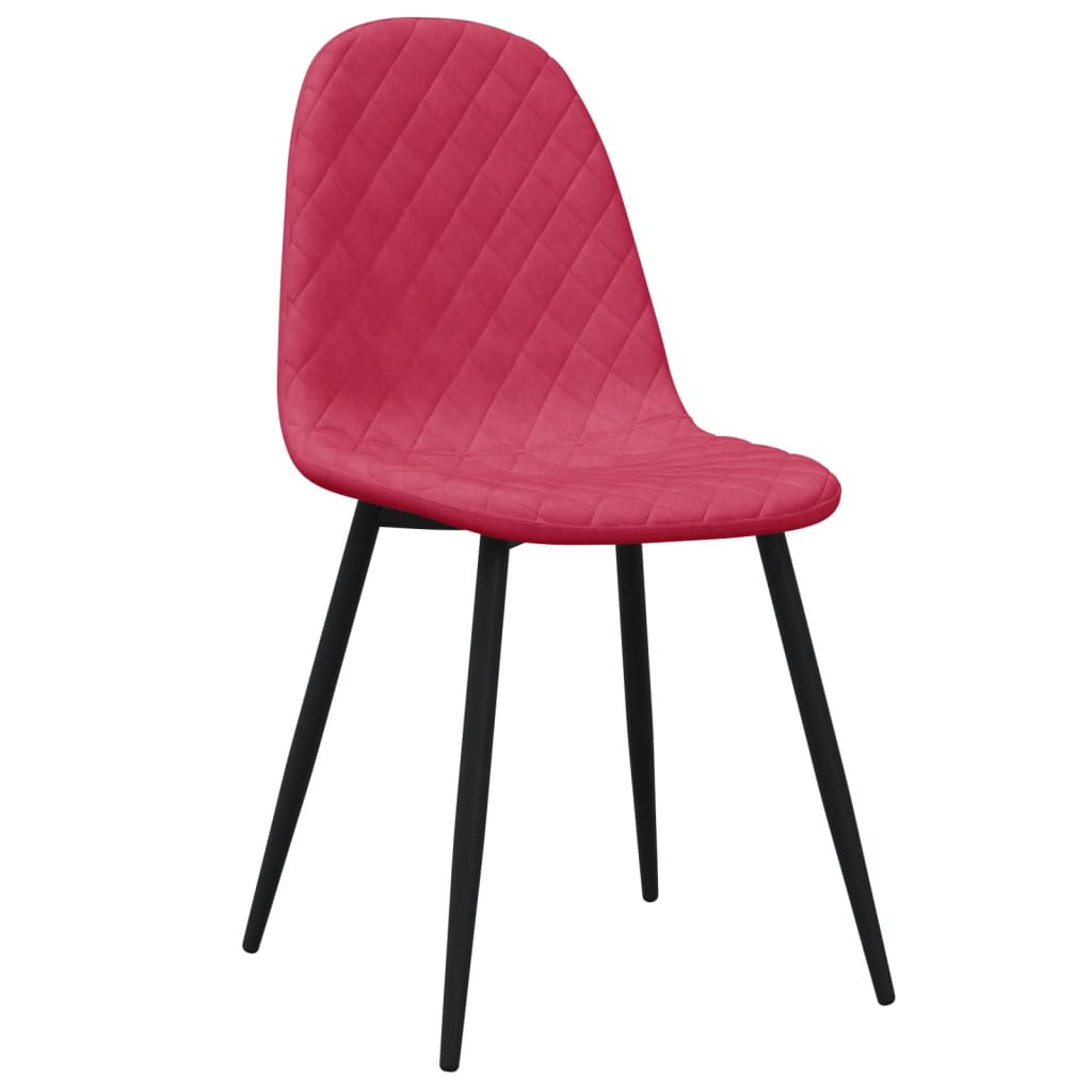 Eetkamerstoelen 2 st fluweel