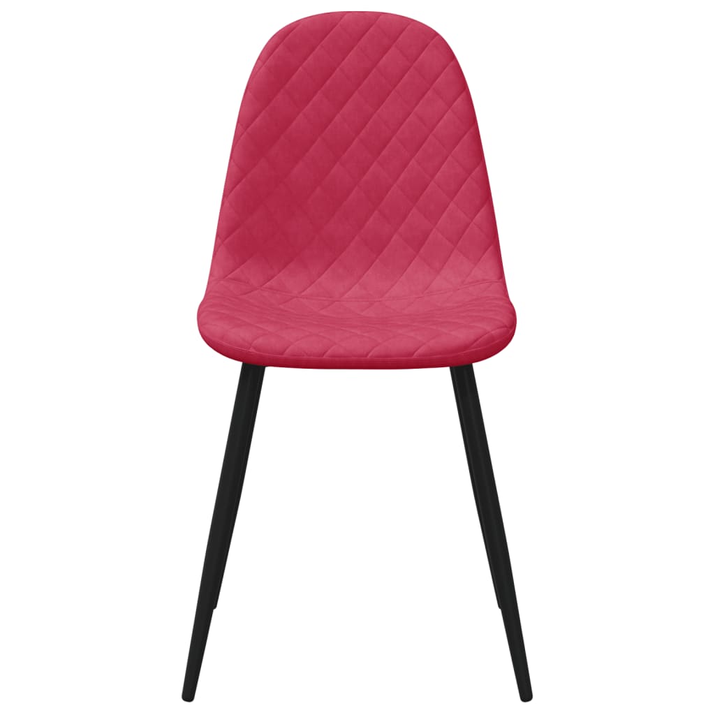 Eetkamerstoelen 2 st fluweel