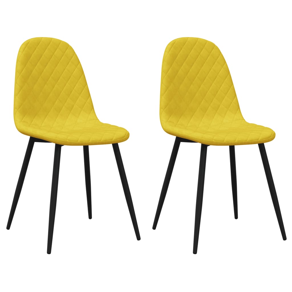 Chaises de salle à manger 6 pcs velours