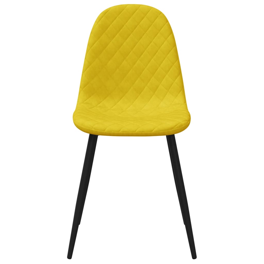 Eetkamerstoelen 6 st fluweel